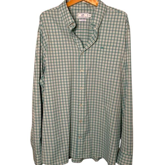 Southern Tide Shirt Men's XXL Intercoastal Button Down Stretch Comfort Tartan - Picture 1 of 7